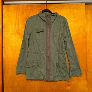Ashley Outerwear Dusty Hunter Green Cargo Jacket